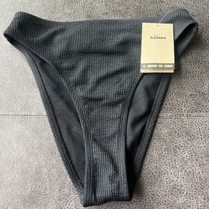 Medium Nike Women's High-Waisted Bikini Swim Bottom Black